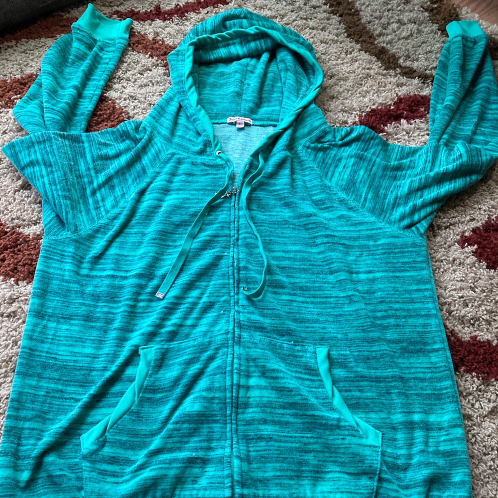 Juicy couture juniors zip up sweatshirt